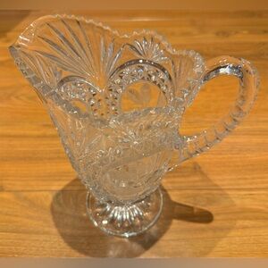 Beautiful New Vintage Crystal Pitcher 1970’s Bird design ECHT Bleikristall